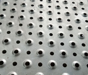 Stainless Steel Dimpled Perforated Sheet