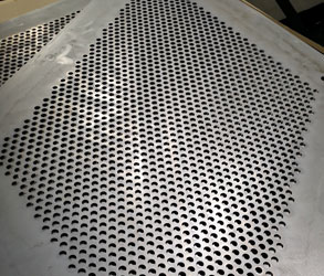 Laser Cutting Perforated Sheet Pharma Industry